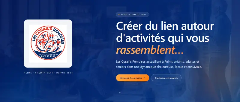 Capture d'écran — Les Corails Rémoises