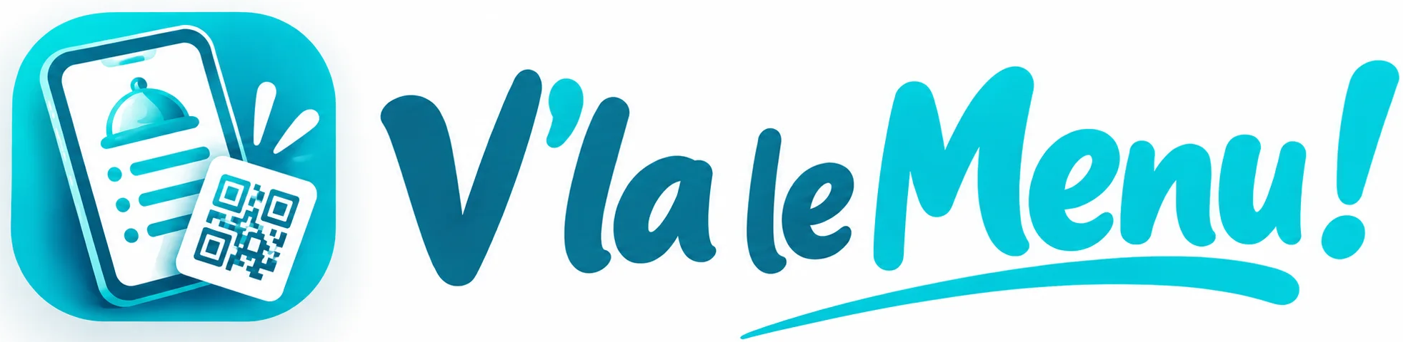 Logo de V’là le Menu !, le SaaS de menus digitaux créé avec FreeBuff