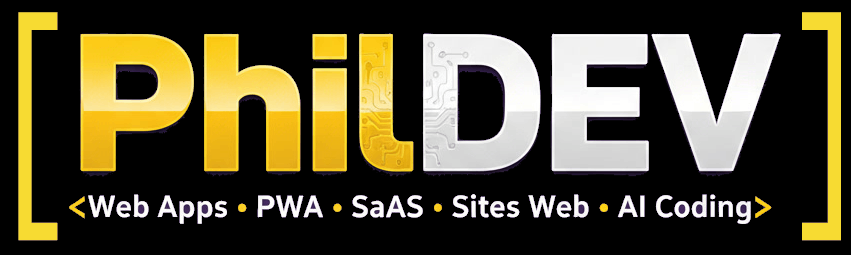 PhilDEV - Web Apps, PWA, SaaS, Sites Web, AI Coding